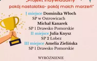 Galeria aktualności  I miejsce w Międzyszkolnym  Konkursie technicznym 1