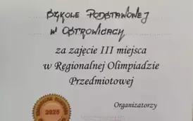 Galeria aktualności Regionalna Olimpiada Przedmiotowa 5